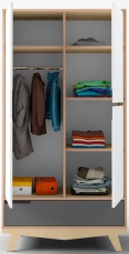 Шафа IndigoWood Scandic white / gray